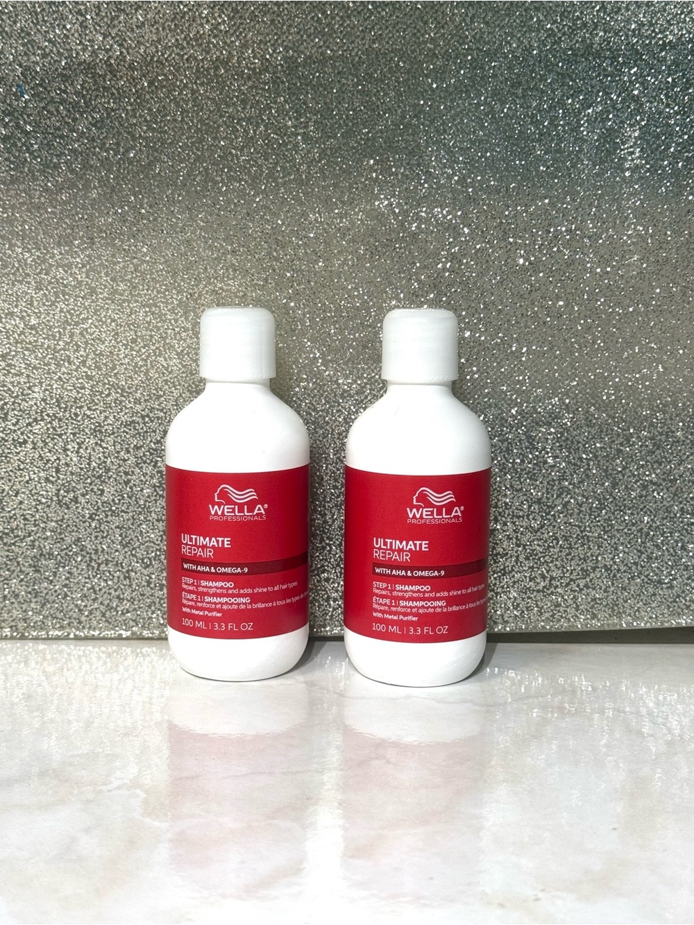5 for $25 item 🌺 Mini Travel Size Wella Ultimate Repair Shampoo x2